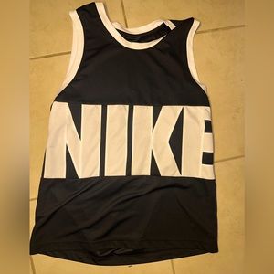 Nike Men's Dri-FIT Black/White Basketball Jersey LARGE